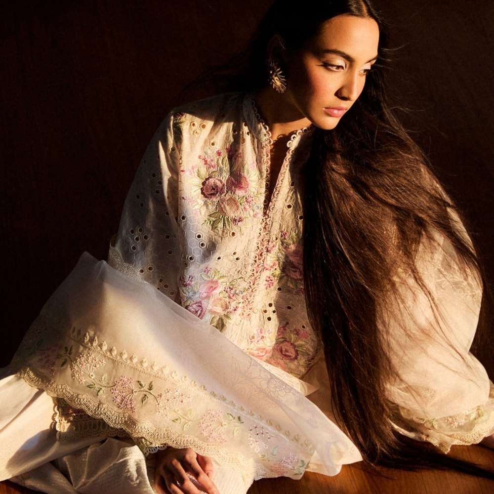 Zara Shah Jahan 3 PIECE SUIT - Picture 5 of 11